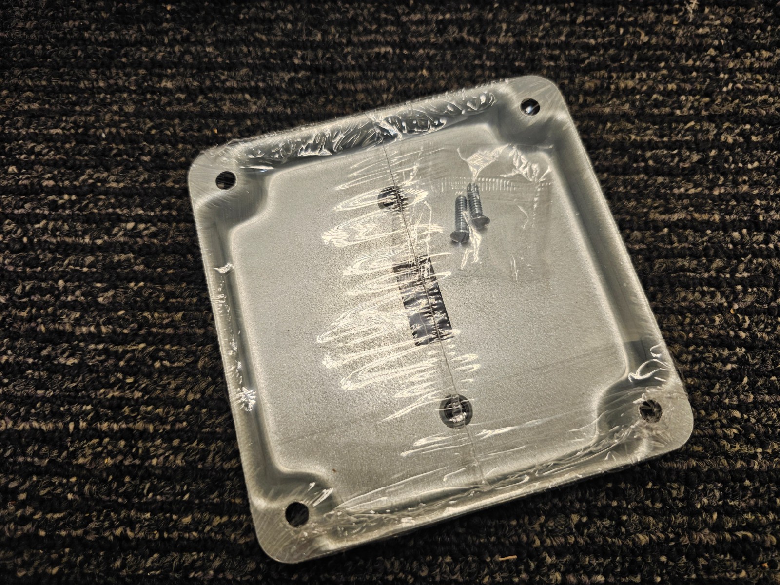 (QTY 50) Centaur CM-4401 4″ Square Industrial Cover With Crushed Corner