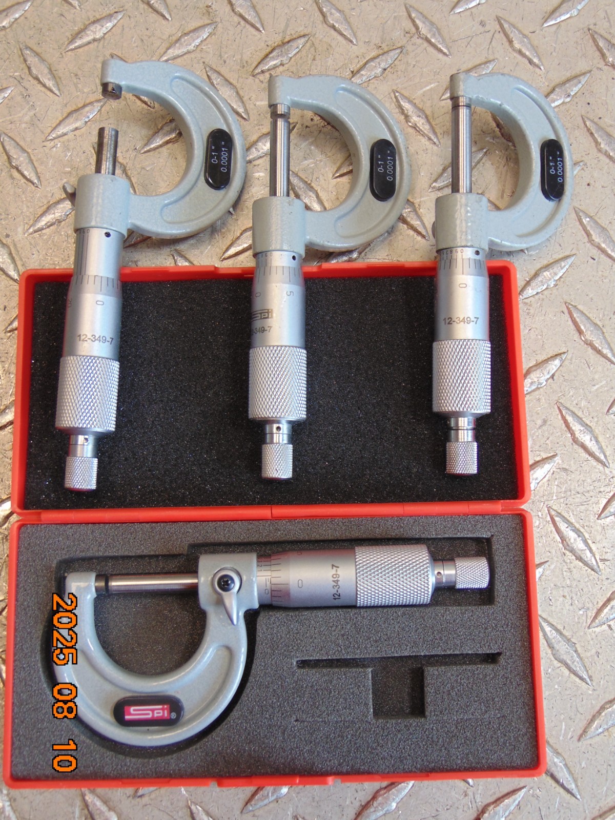 (1) SPI 12-349-7 Outside Micrometer 0 to 1″ Range