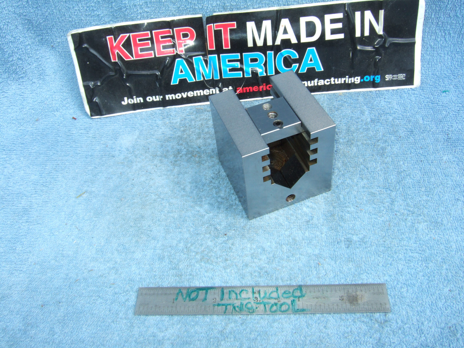 HERMANN SCHMIDT TYPE UCV W/CLAMP SQUARE GRIND V-BLOCK TOOLMAKER MACHINIST USED