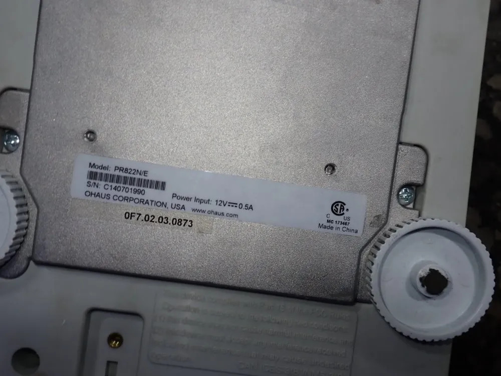 OHAUS CORPORATION PR822N/E SCALE 820 G 04260680203