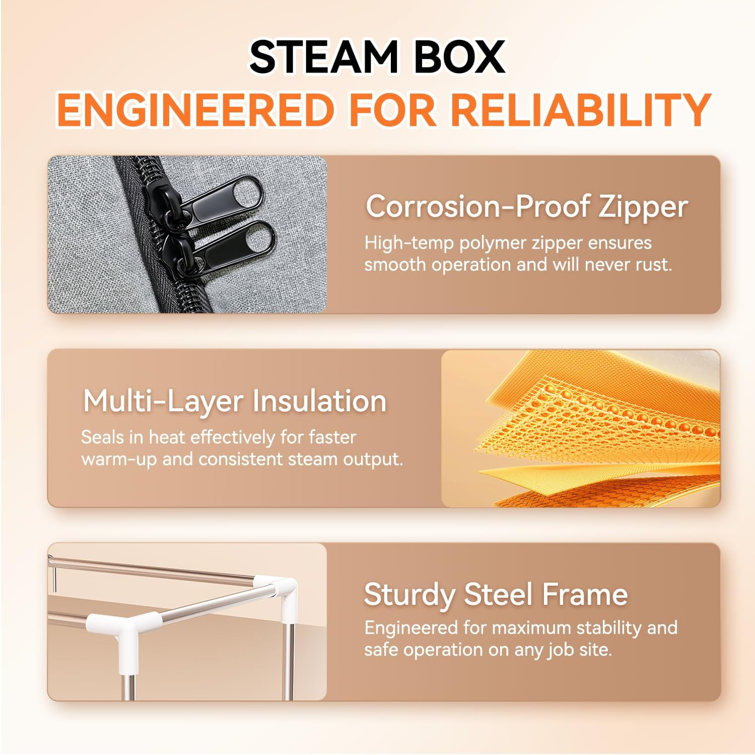 Wood Bending Steam Generator Kit with 55″ Large Foldable Steam Box, Wood Steamer