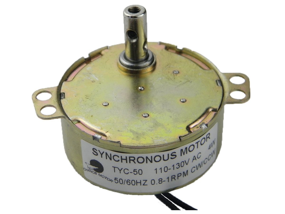 TYC-50 Low Speed Synchronous Motor 110V AC 0.8-1RPM CW/CCW Small Permanent Ma…