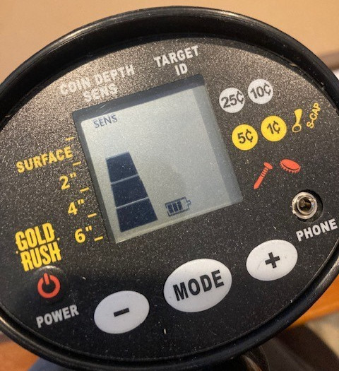 Gold Rush Treasure Finder Metal Detector Open Box Never Used LCD Display