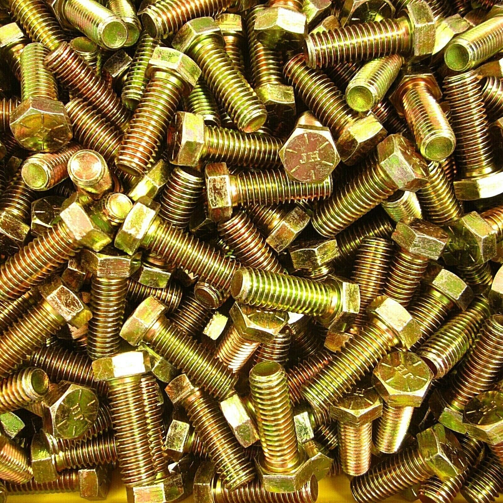 1 1/4 x 7/16″ 14 Grade 8 Hex Head Cap Screw Bolt (50 pcs) bulk