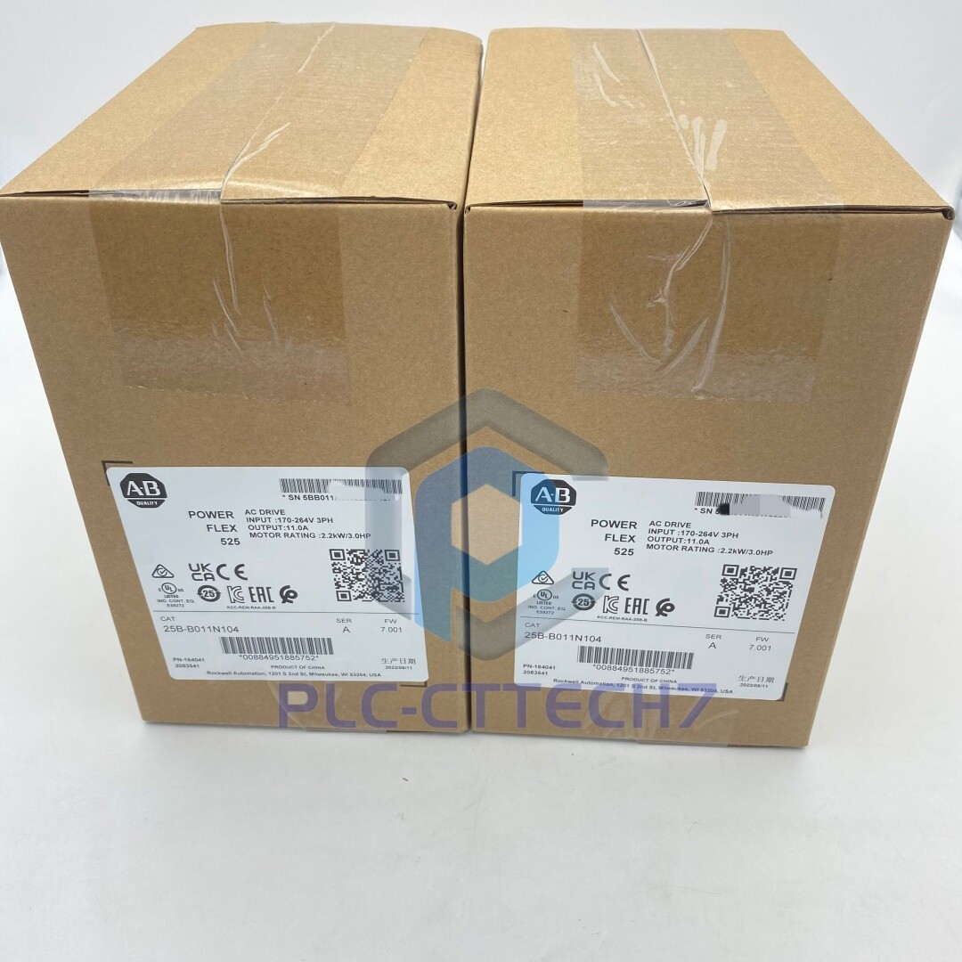 Allen-Bradley 25B-B011N104 Ser A PowerFlex 525 AC Drive 3HP 2023 New TX STOCK