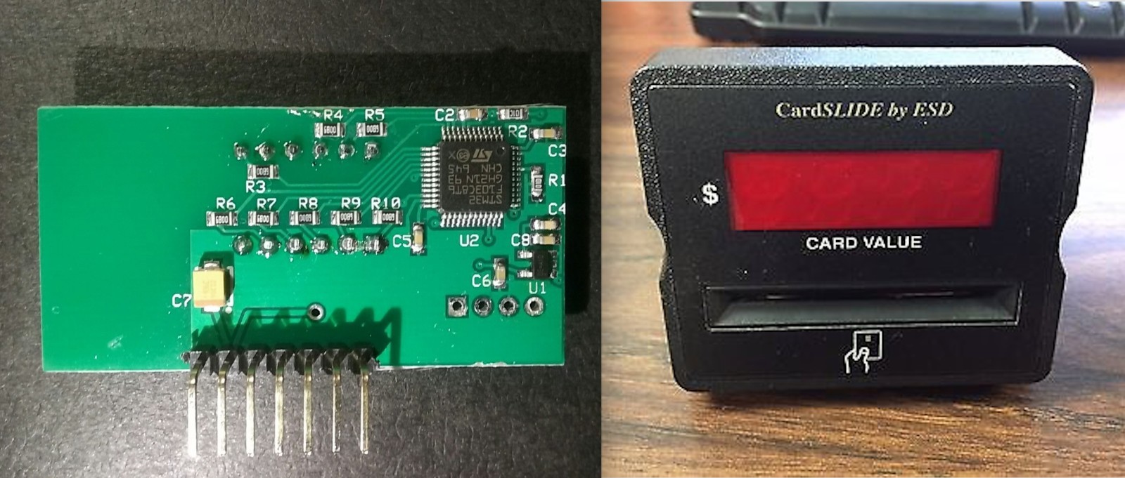 ESD Card reader #61-090-000 screen – 90-degrees angled connector (aftermarket)