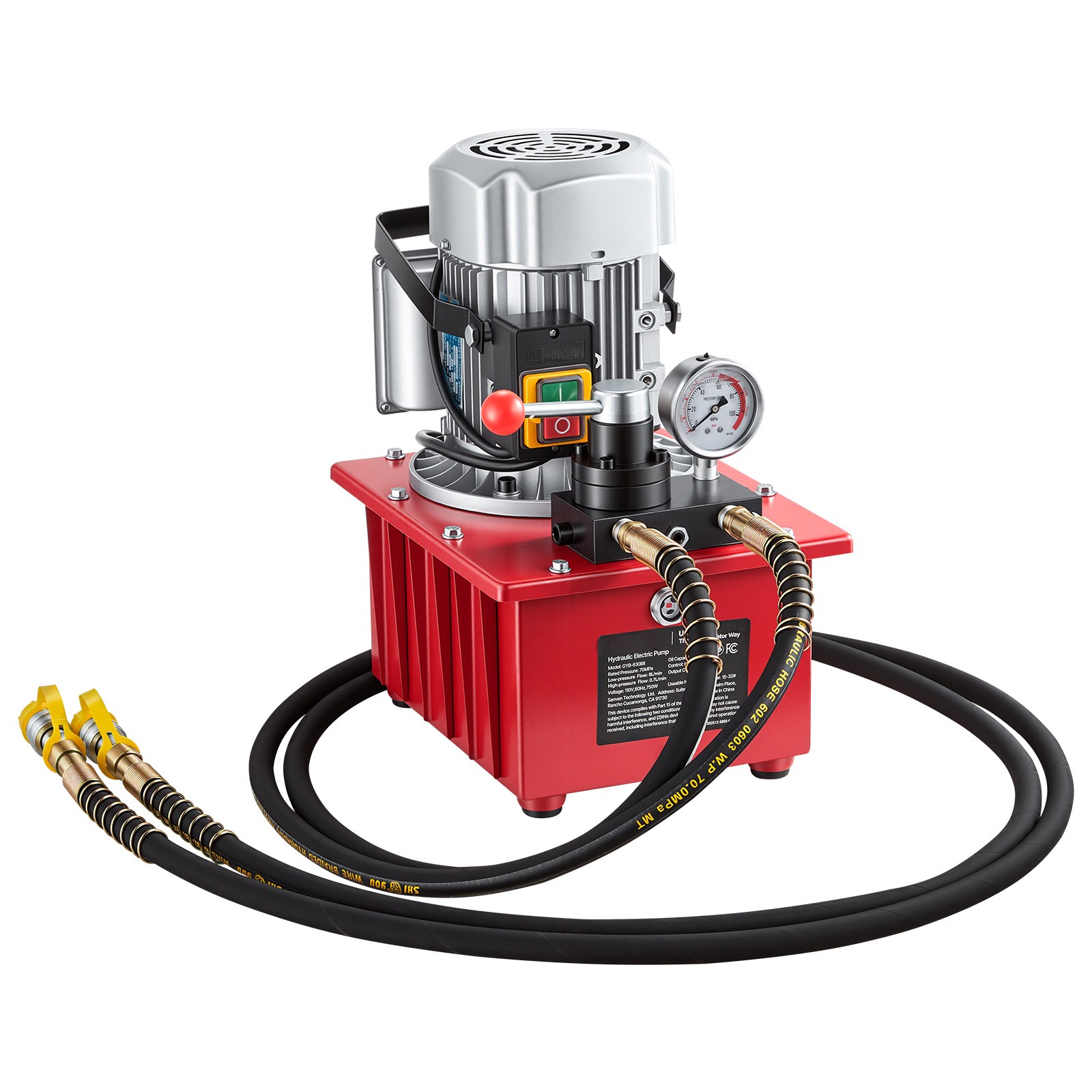 Uimoso Electric Hydraulic Pump 750W 10000 PSI Dual-Action Hydraulic Power Unit