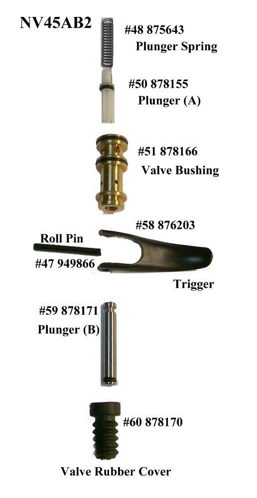 CoFast® High Quality Plunger Valve Assembly A for Aftermarket Hitachi NV45AB2