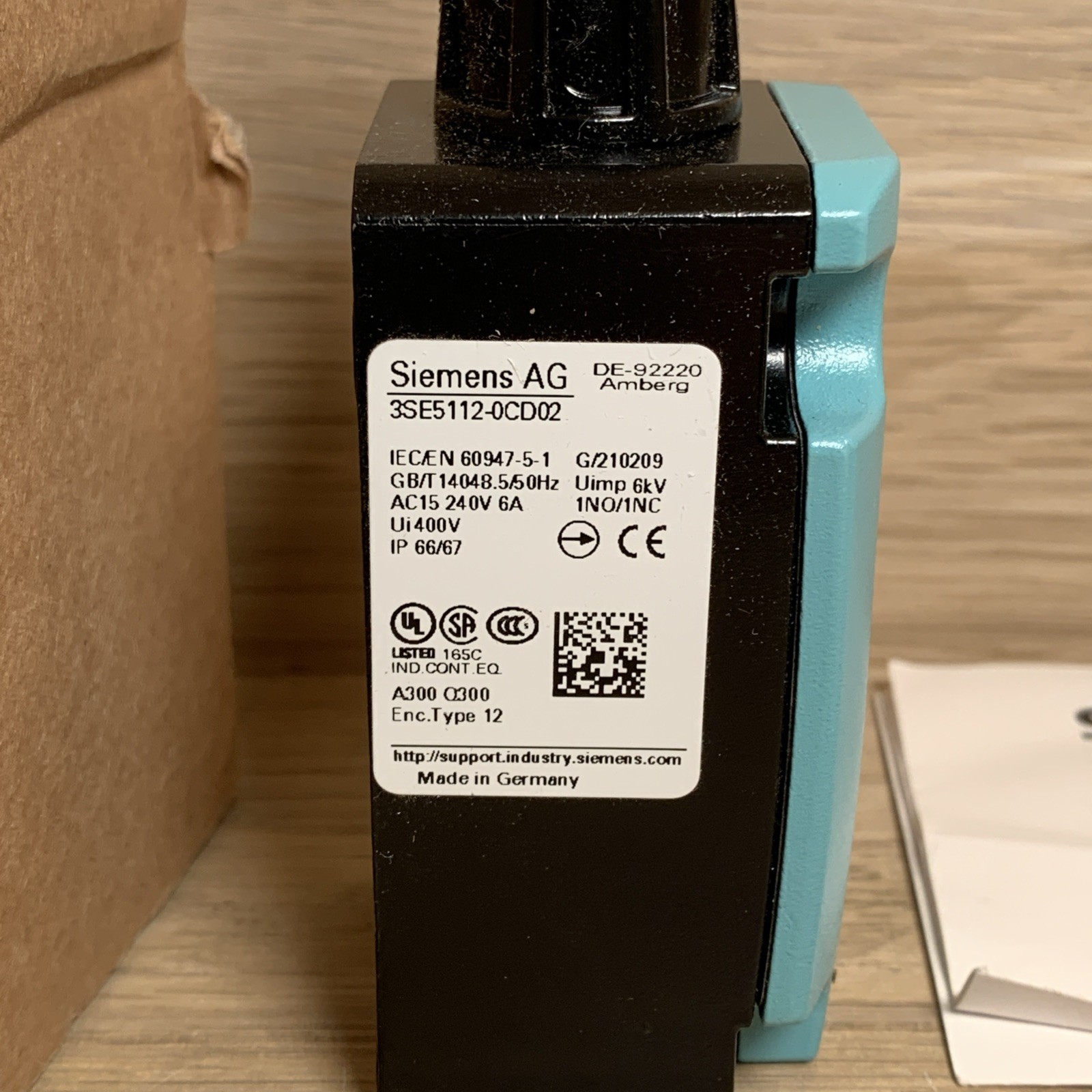 3SE5112-0CD02 | Siemens | Sirus, Position Switch, 40mm, Metal Housing
