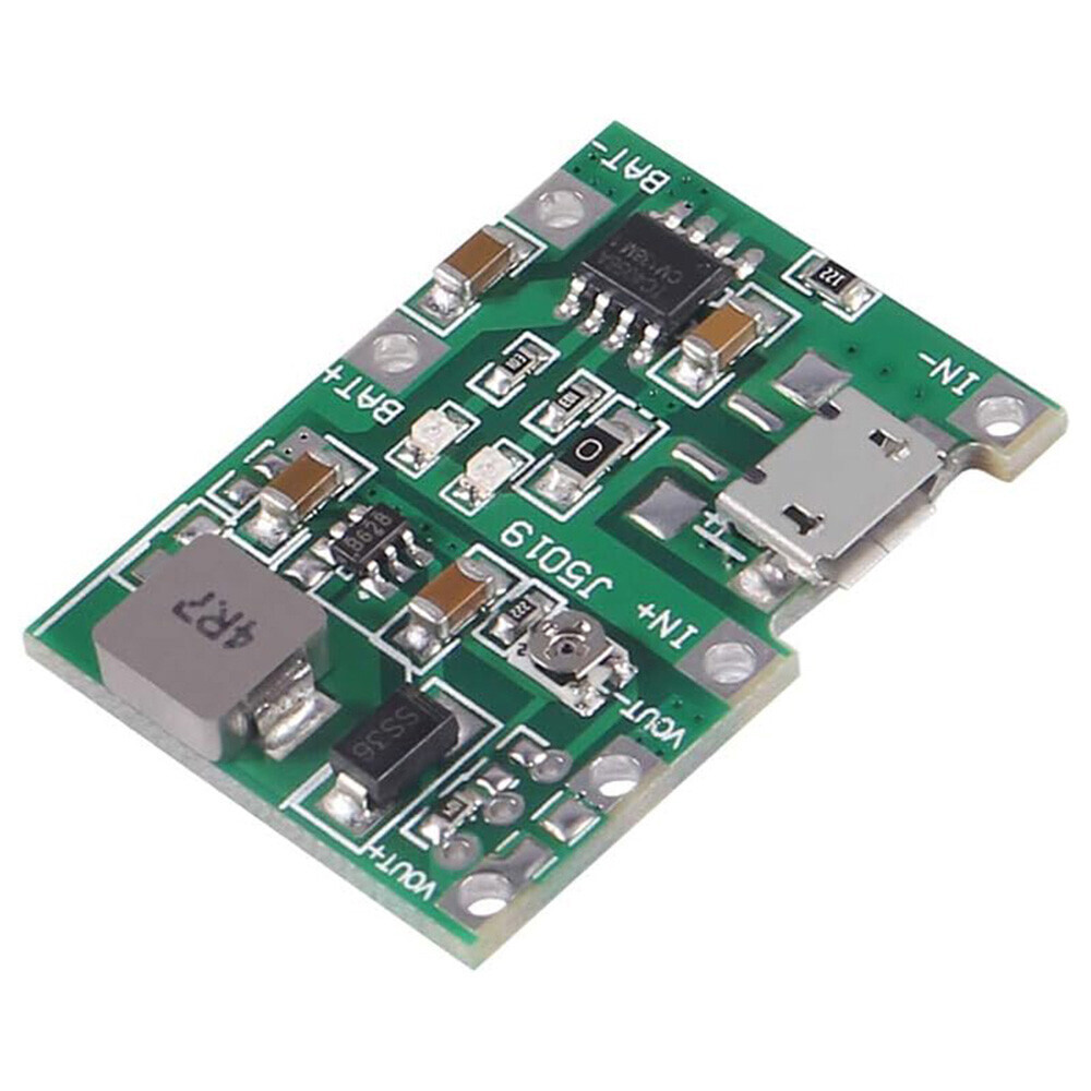 10PK Micro USB 3.7V 18650 Lithium Li-ion Battery Charger Module Boost Step up 5V