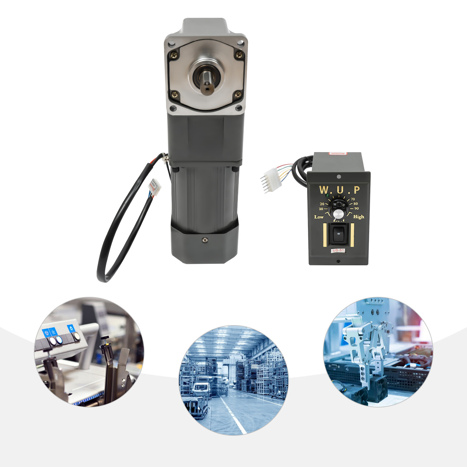 120W 110V 1:30 AC Gear Motor Electric Reversible Speed Reduction Motor 45R/MIN