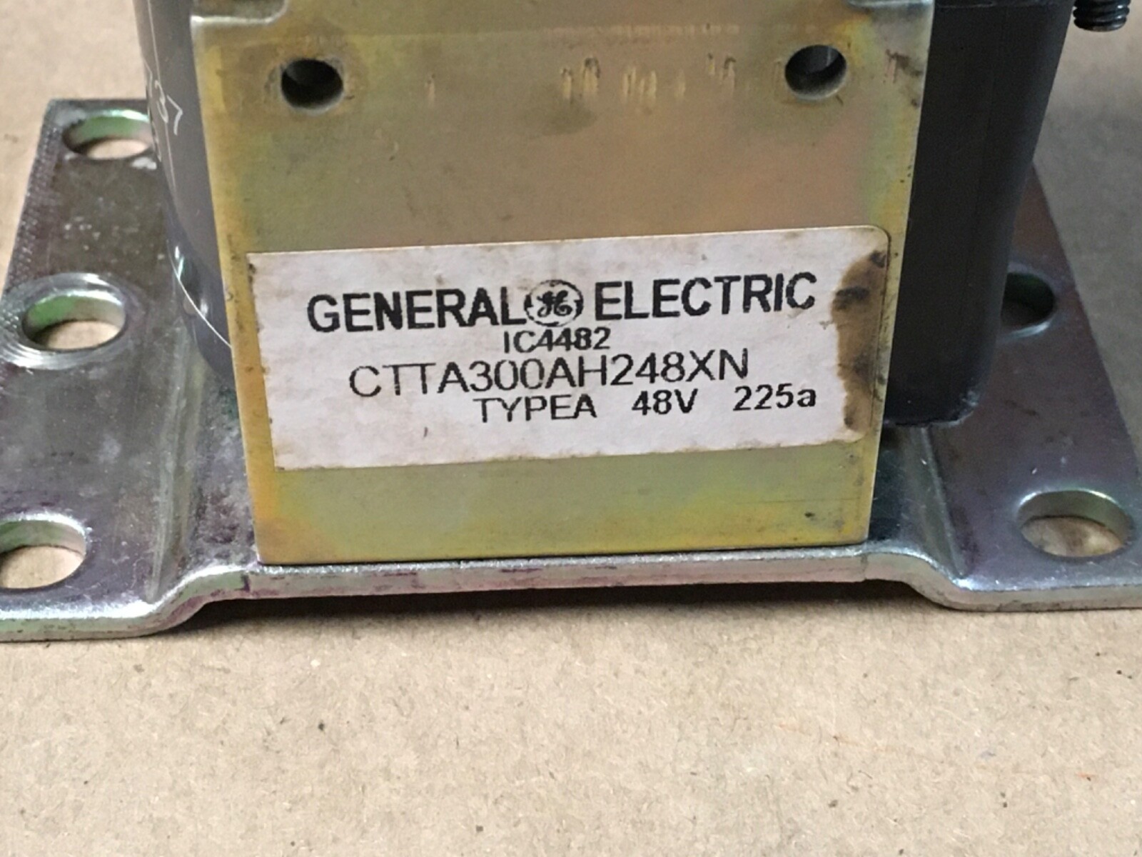 GENERAL ELECTRIC CTTA300AH248XN 48V 225A FORKLIFT CONTACTOR (KB)
