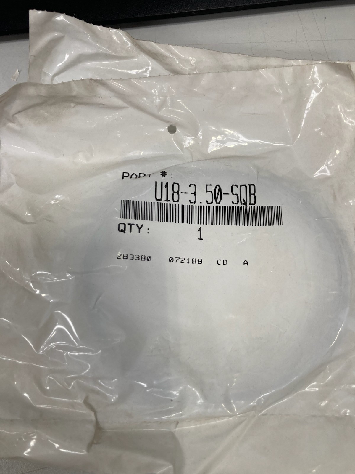 U18-3.50-SQB U-Cup Seal 3-1/2″ ID x 3-7/8″ OD x 3/16″ H 90A Urethane U-Seal Lot