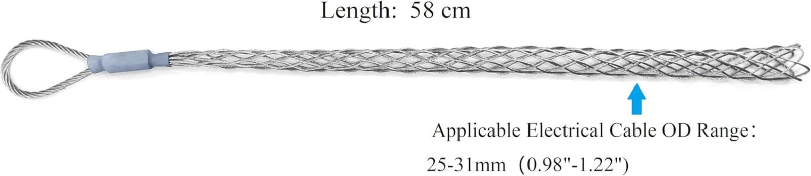 Cable Pulling Grip Lassos for 25-31mm（0.98″-1.22″）electrical wire, single hea…