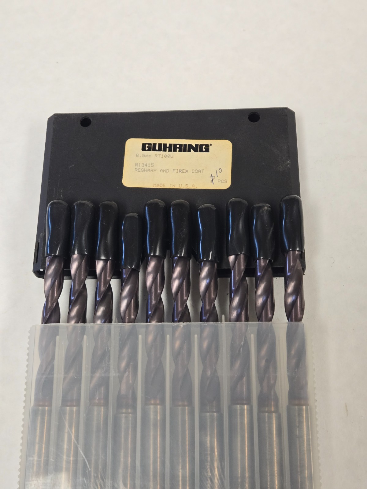 Gühring RT 100 U high-performance solid carbide drill 8.5mm, set of 10