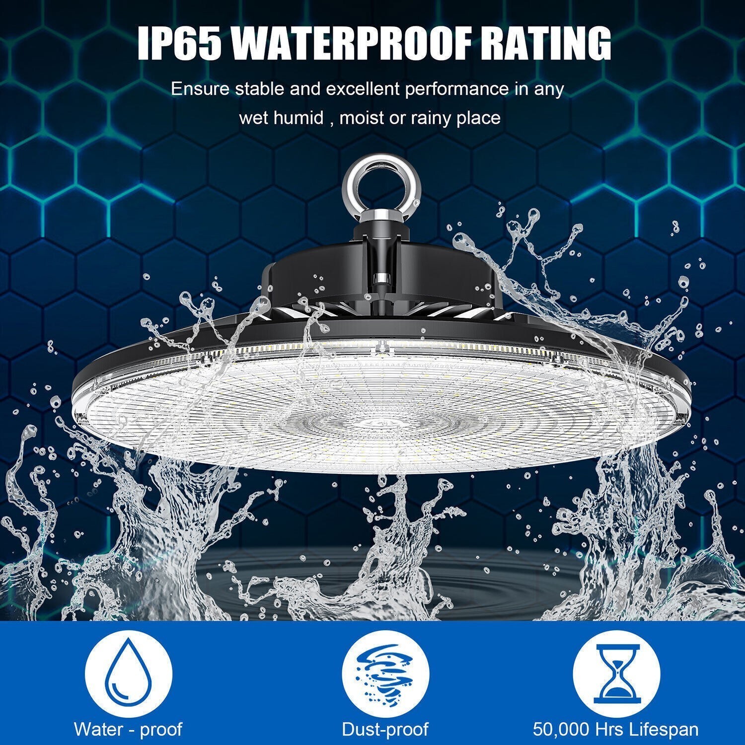 150W LED UFO High Bay Light 480V High Voltage Commercial Warehouse Led Shop Lamp