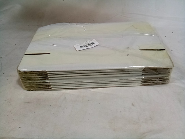 Flat Foldable Cardboard Gift / Shipping Boxes 10pk – White – 7X5X2″