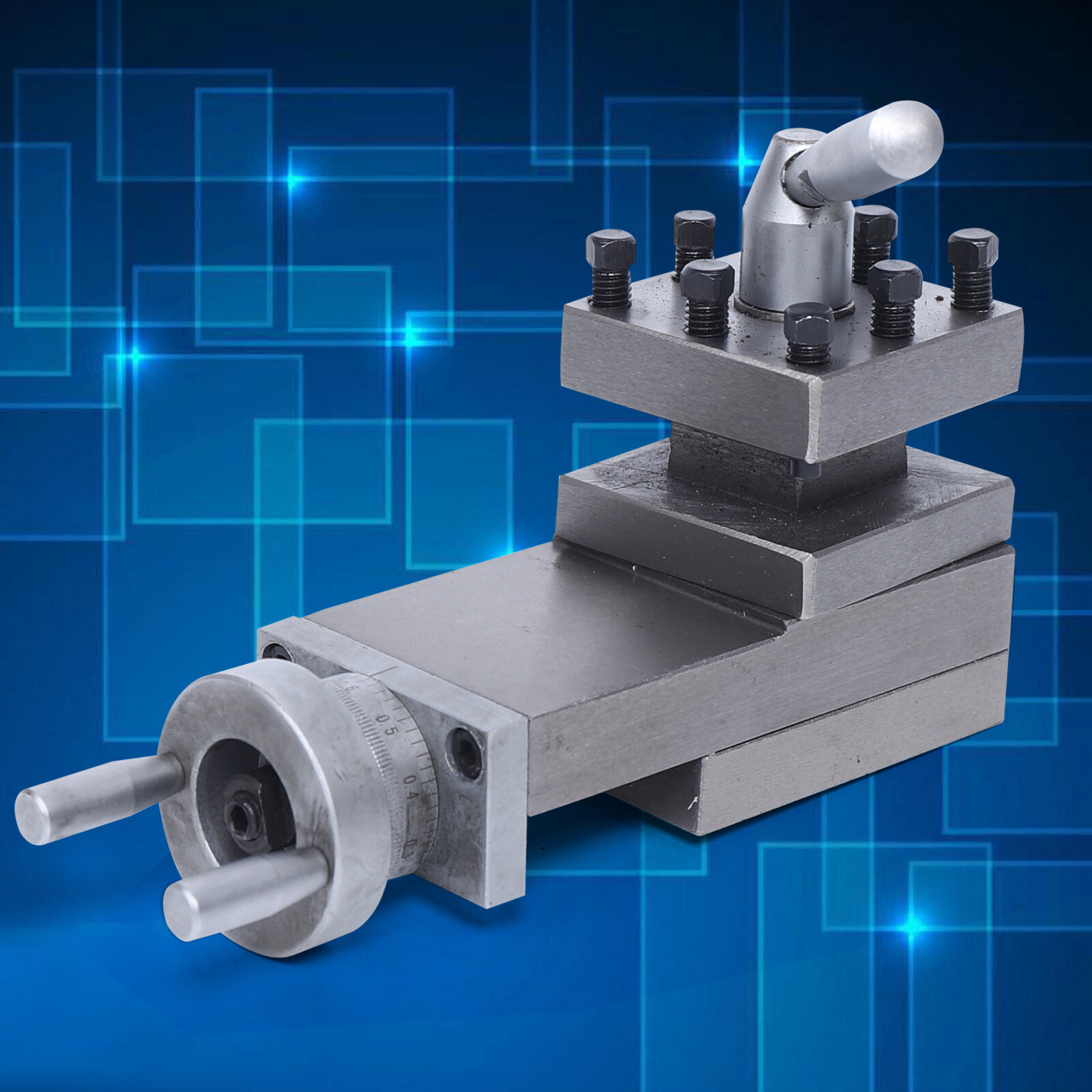 7.09″ Swing Lathe Tool Slide Compound Lathe tool holder tool post 180MM Swing US