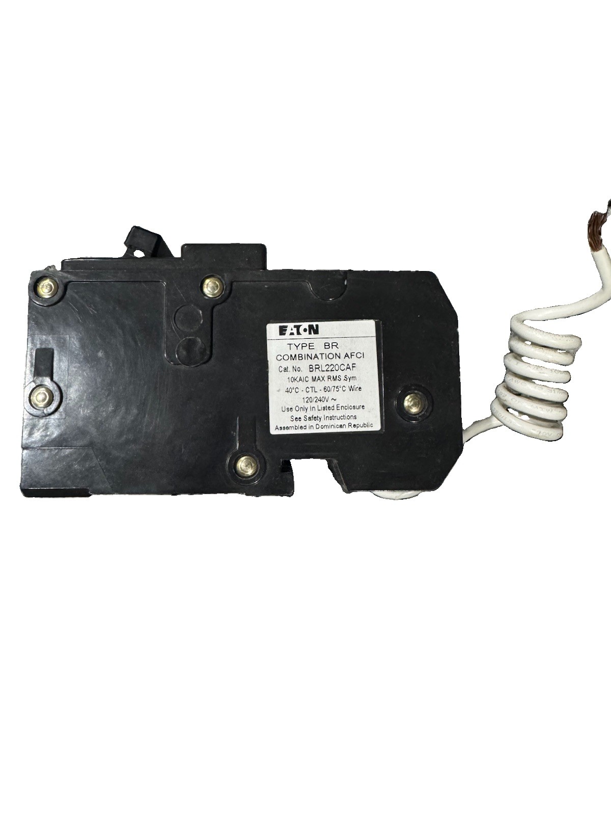 Eaton BRL220CAF 20A 2-Pole 120/240V AFCI Circuit Breaker Type BR