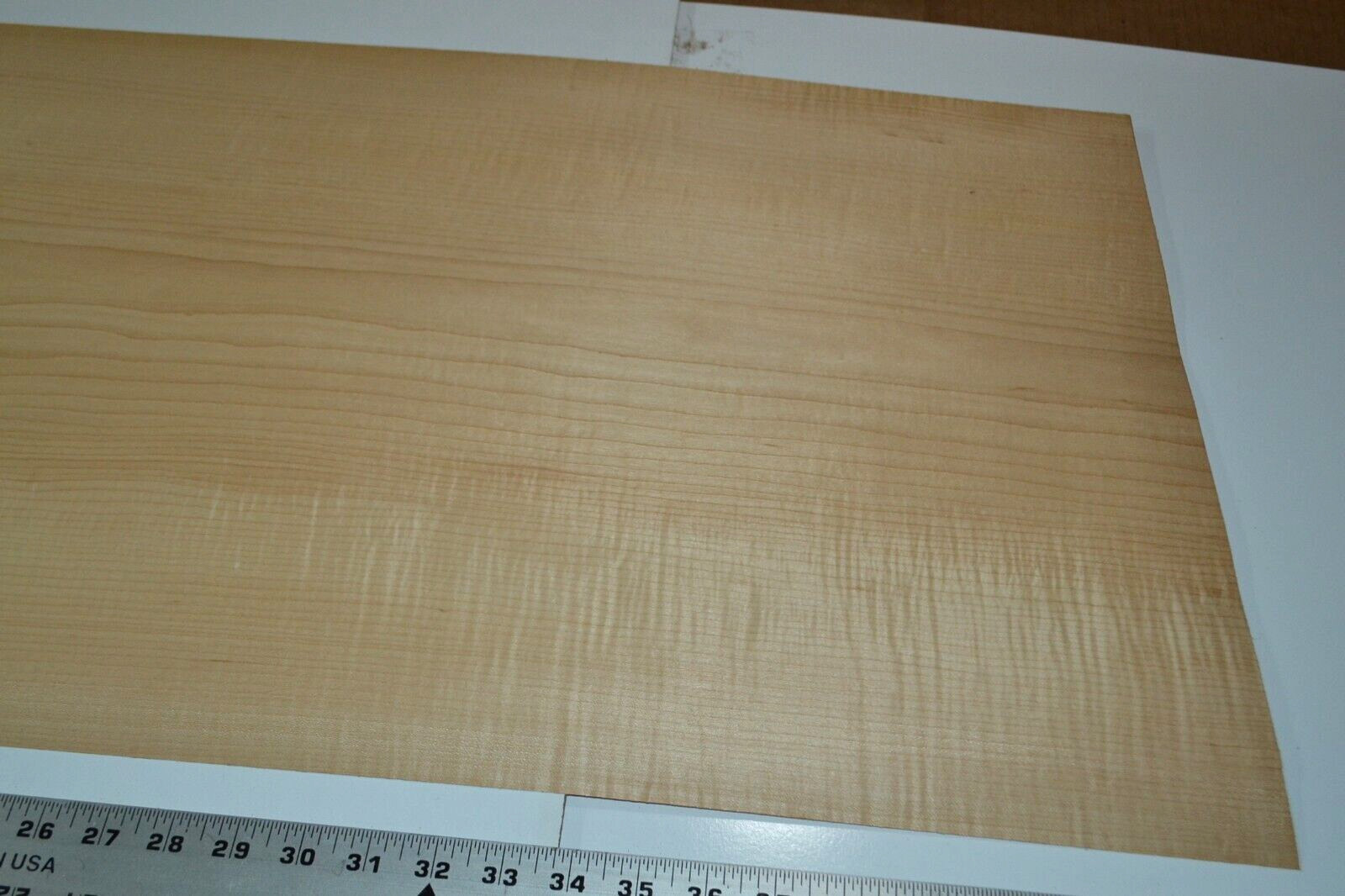Maple Raw Wood Veneer Sheet 16.5 x 42 inches 1/42nd TONED 45941-37
