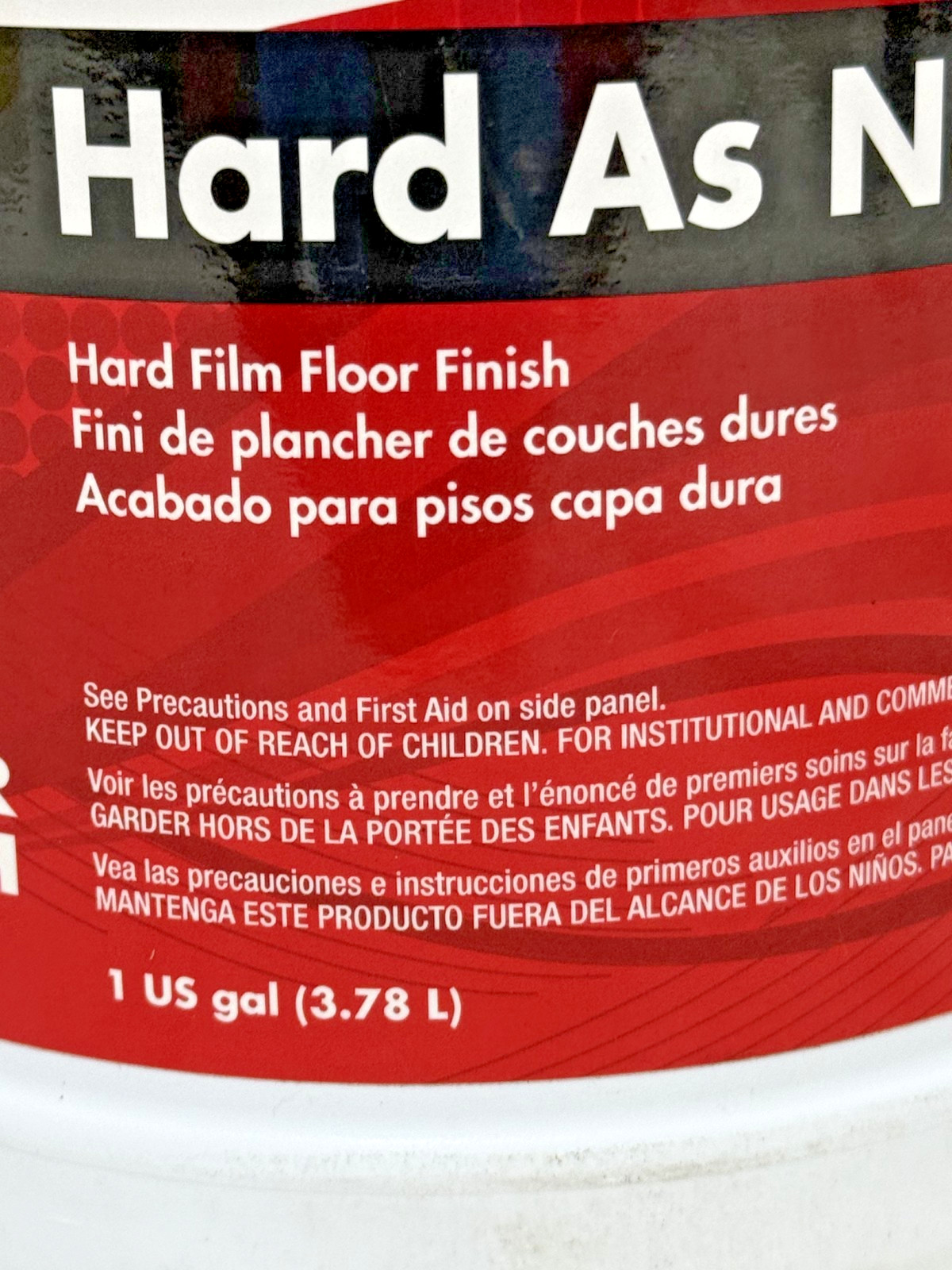 Betco Hard As Nails Floor Finish 1 Gallon Clear Acrylic Gloss Polish Wax 659 New