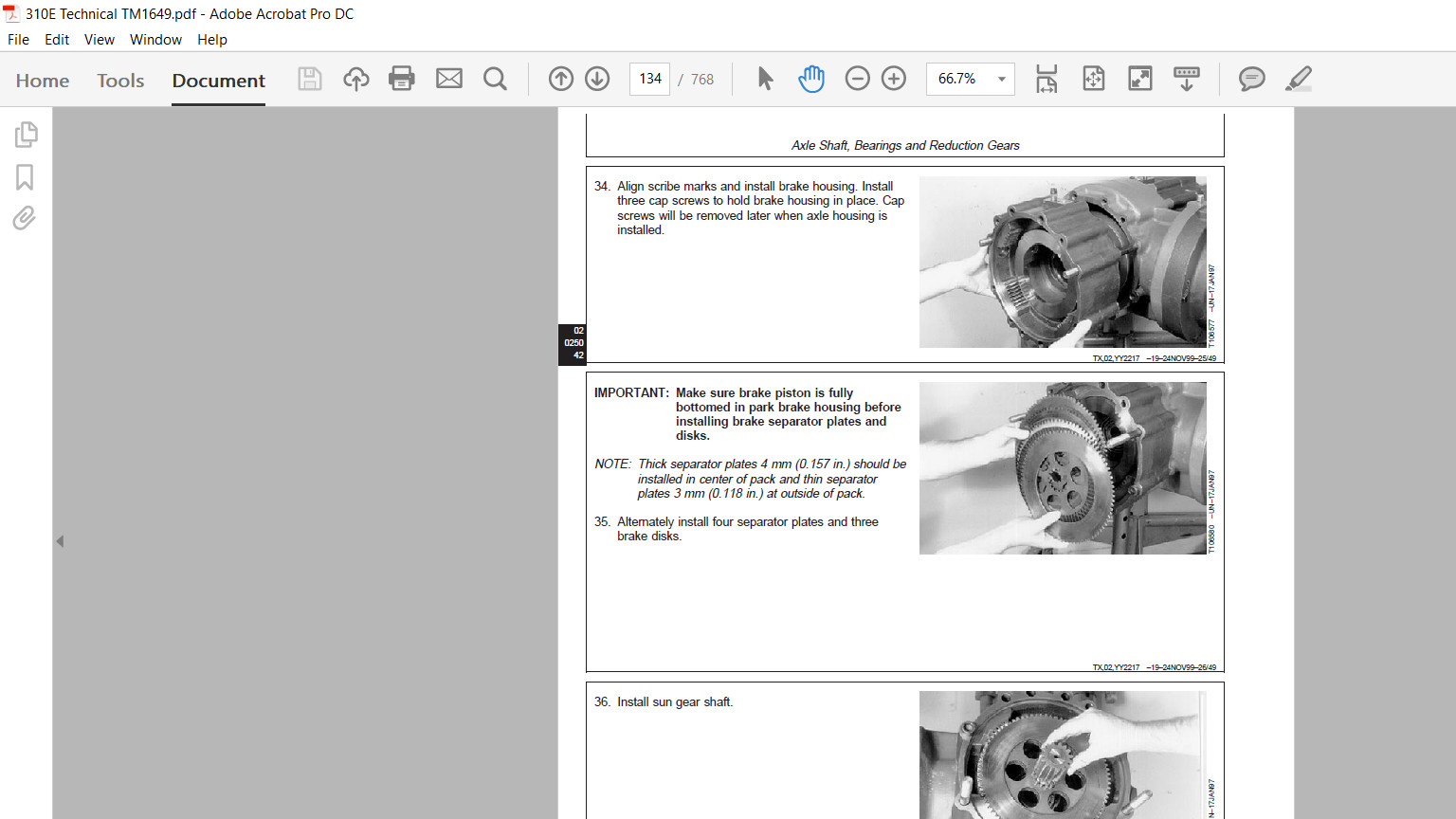 John Deere 310E Backhoe Loader Manual Technical Repair Test Engine Op. Set USB