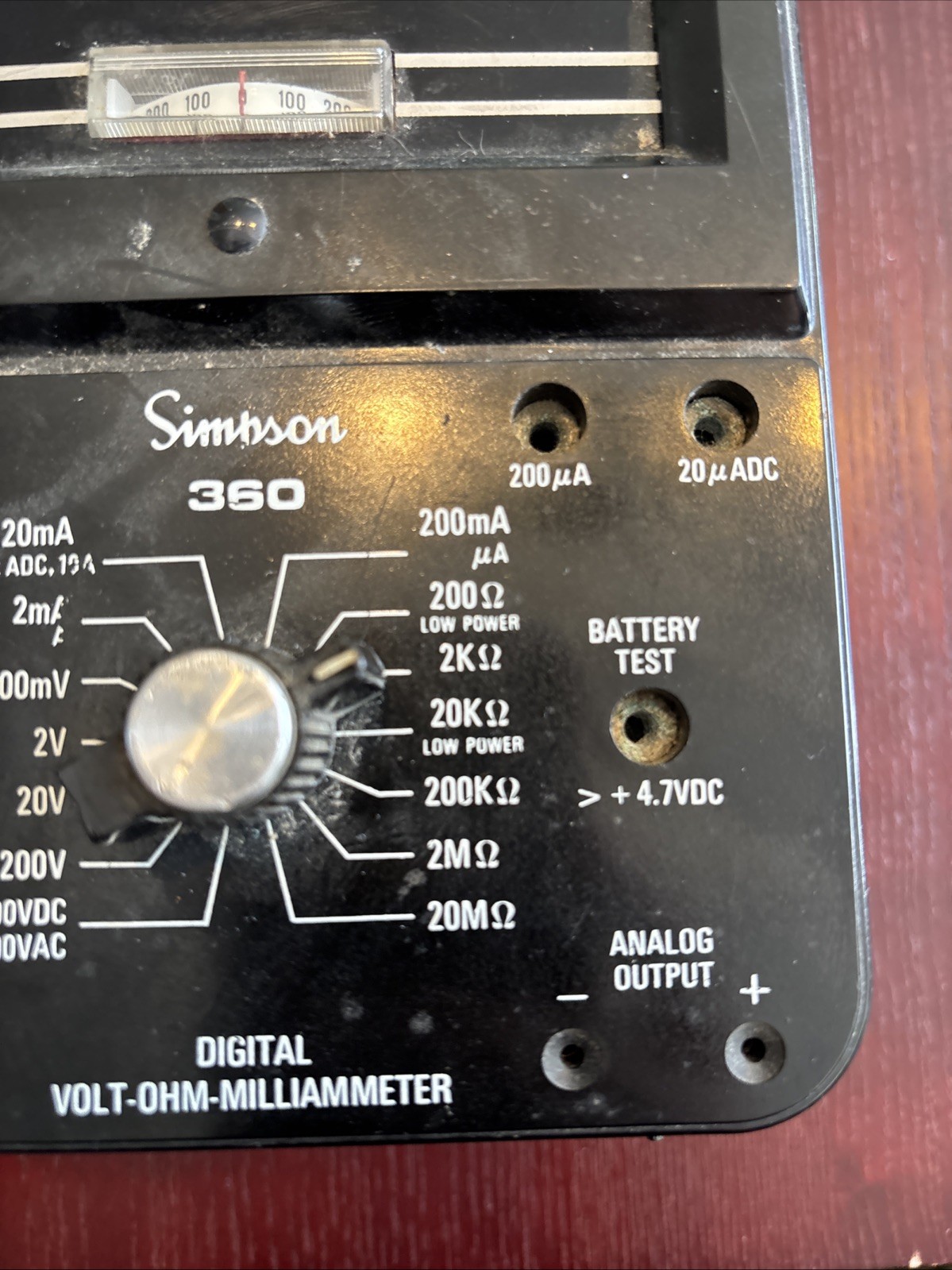 Vintage Simpson 360-2 1970s Digital Volt-Ohm-Milliammeter Instrument RARE!Tested