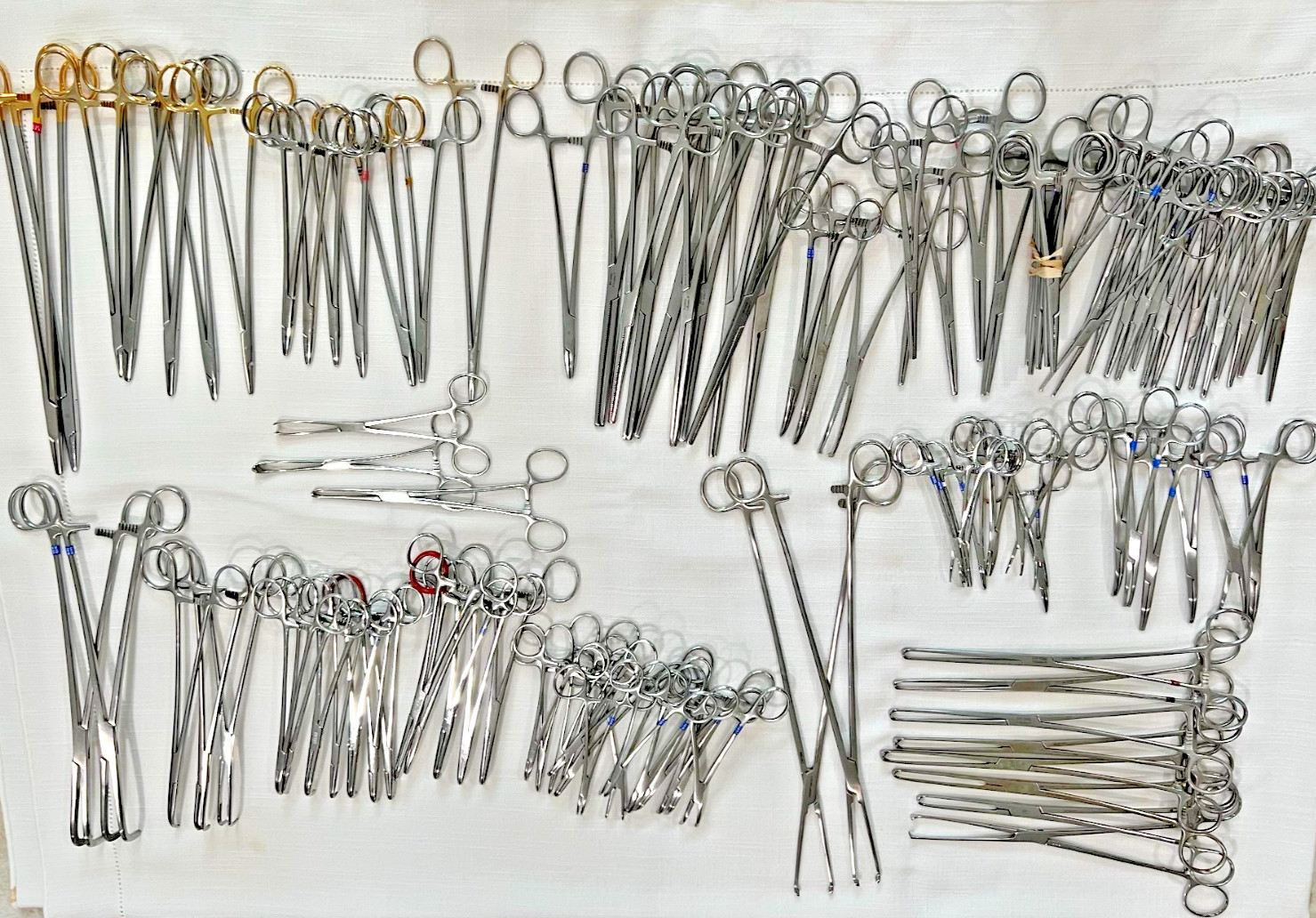 Assorted Lot of 108 Various Brand & Size Of OR Medical Surgical Instruments, S.S