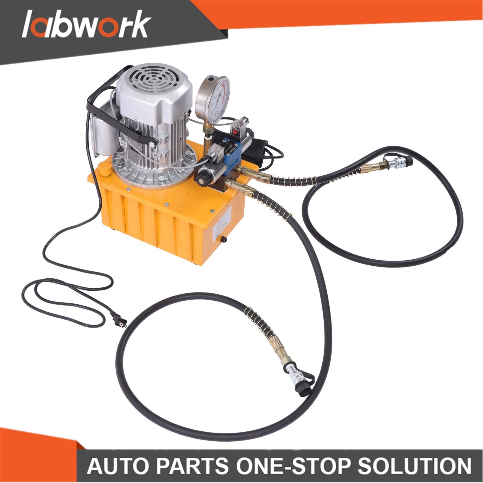 Labwork 10000 PSI Double Acting Hydraulic Pump 8L 0.7L/min 750W 110V