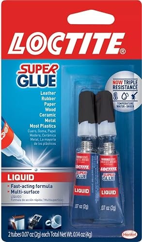 Loctite Super Glue Liquid 0.07 fl oz 2 Pack Clear Instant Adhesive