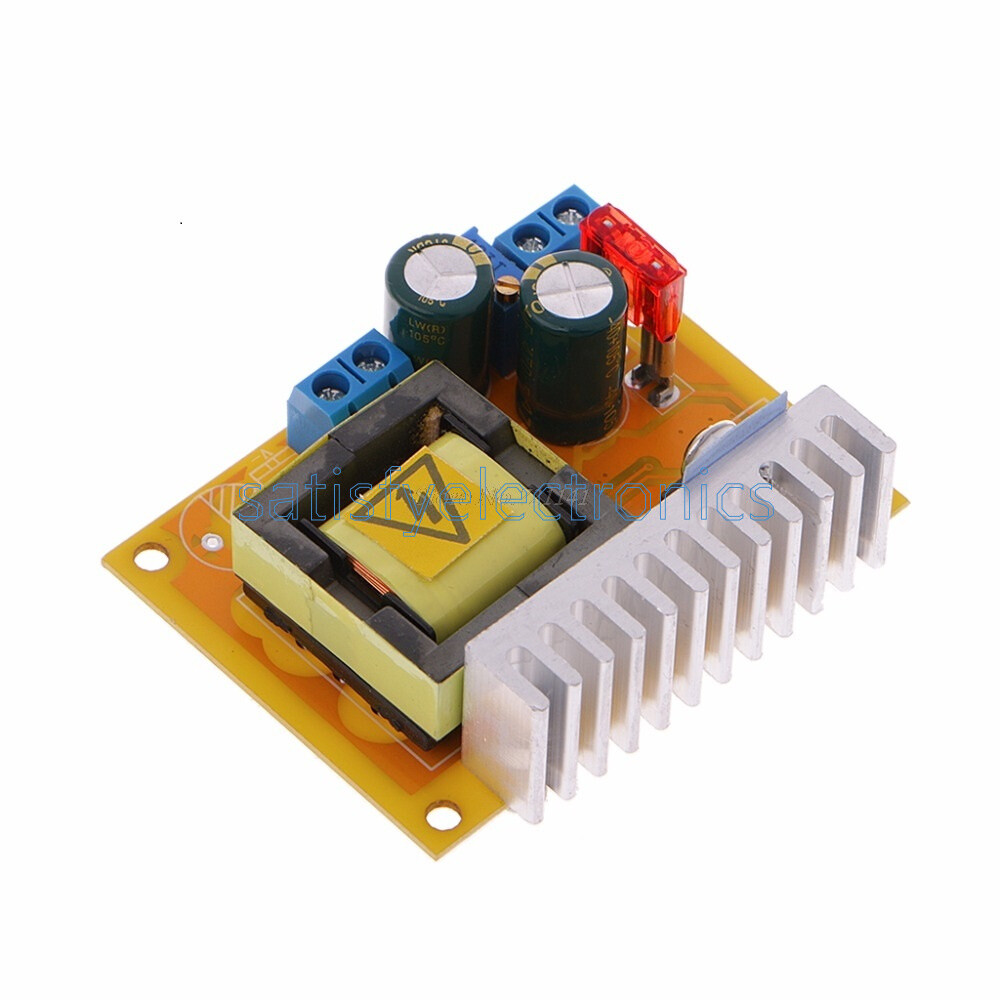 DC-DC 8-32V to ±45V-390V Step-up ZVS High Voltage Capacitor Module Charge Board