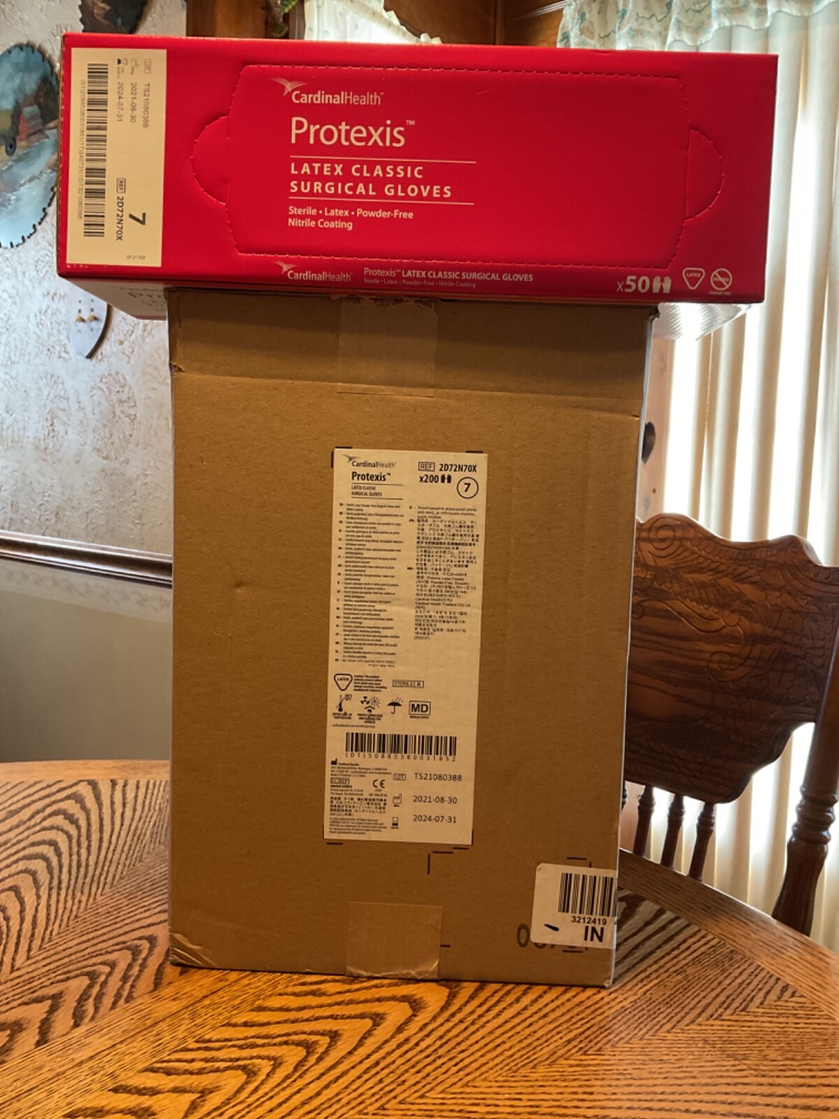 CARDINAL HEALTH PROTEXIS LATEX CLASSIC SURGICAL GLOVES (1) FULL CASE, (200) PAIR