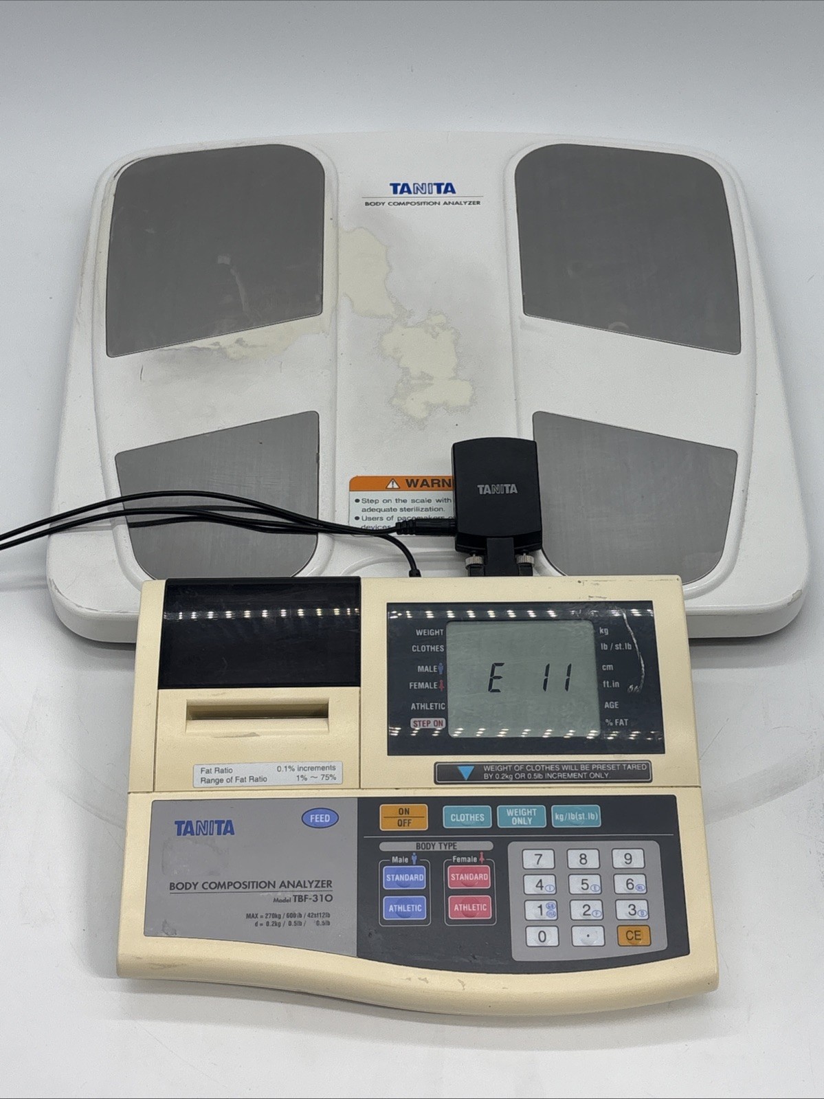 Tanita Body Composition Analyzer (Model TBF-310) Shows Error