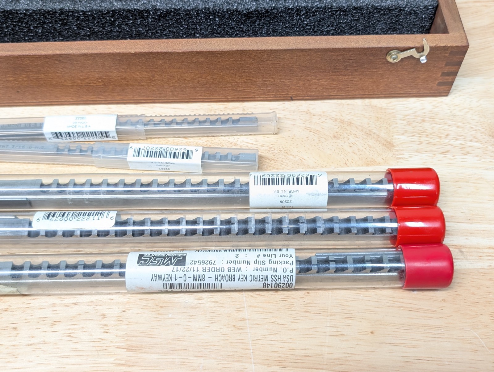 Dumont 10-10A Keyway Broach Set – Complete Set + 2 Extra Broach