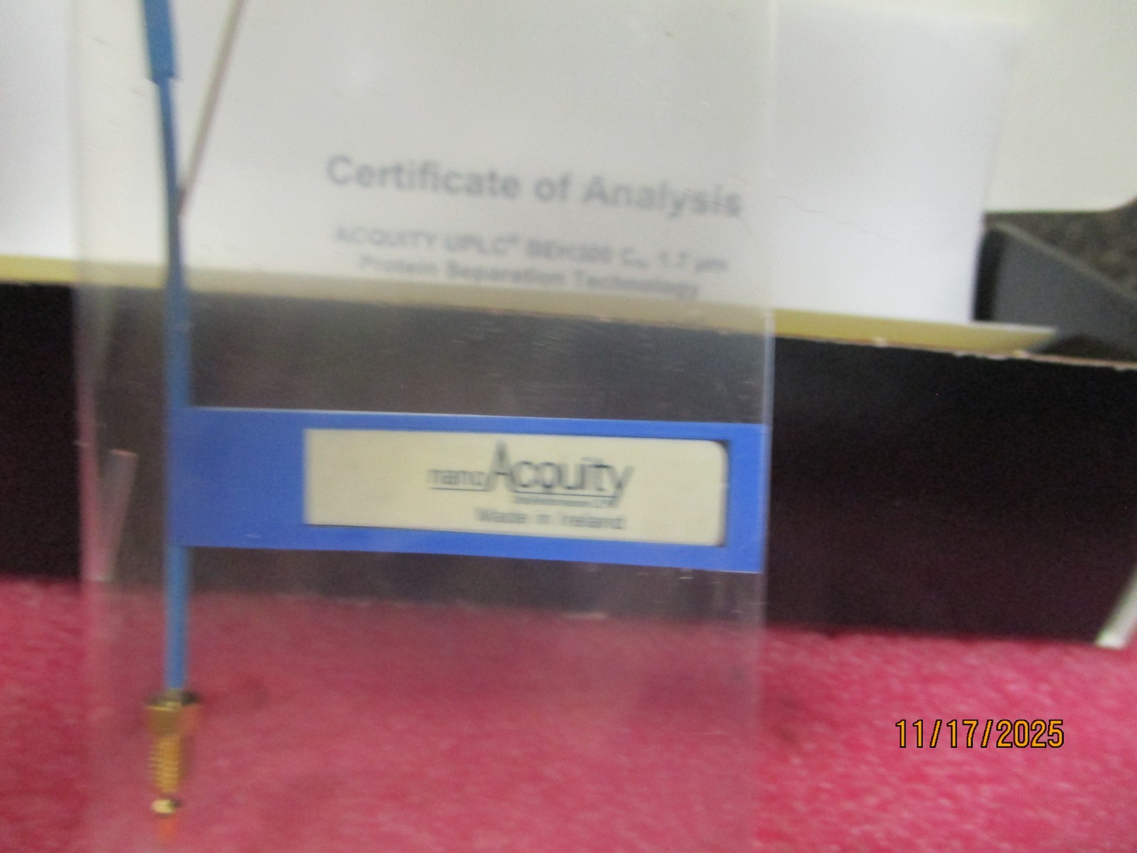 Waters nanoAcquity ACQUITY UPLC 1.7um BEH300 C4 75um x 100mm Column 186004639