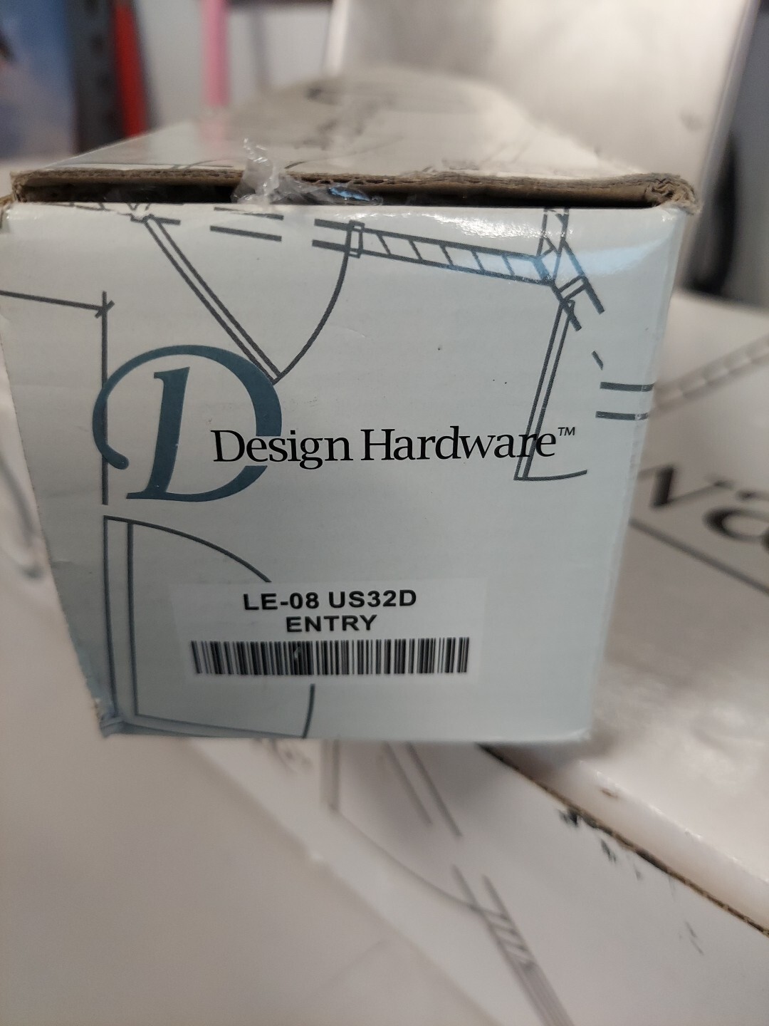 Design Hardware F1000V And LE-08 ENTRY 33” US32D Surface Vertical Rod Stainless