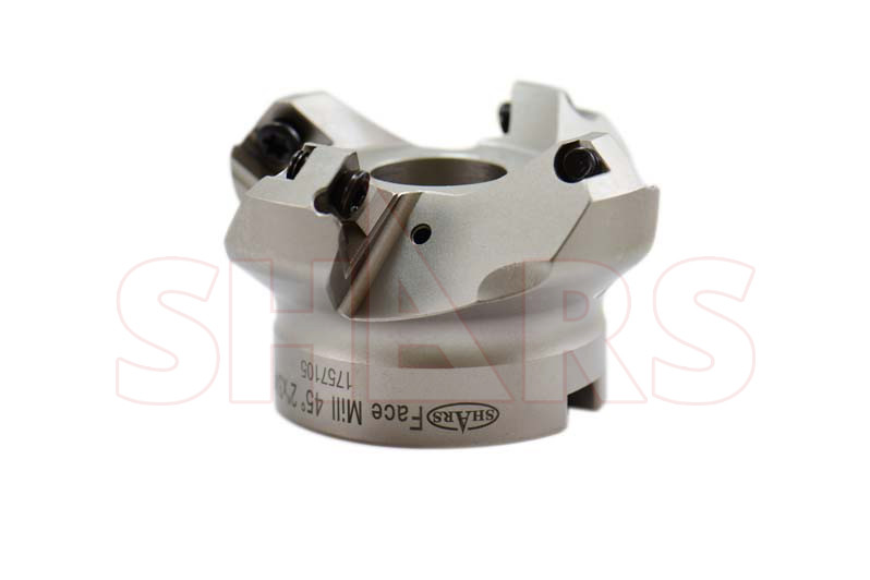 Shars CNC 2″ Coolant 45 Degree Indexable Face Mill SEHT Insert 4 Flute P[