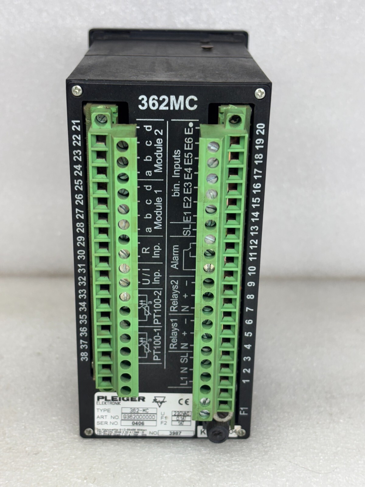 PLEIGER ELEKTRONIK 362-MC MULTI FUNCTION CONTROLLER 9362000000