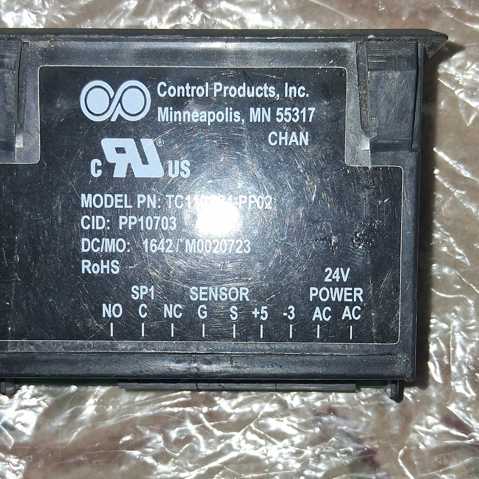 Control Products Inc. TC110S24-PF02 HVAC Control Board 24V Temperature Module