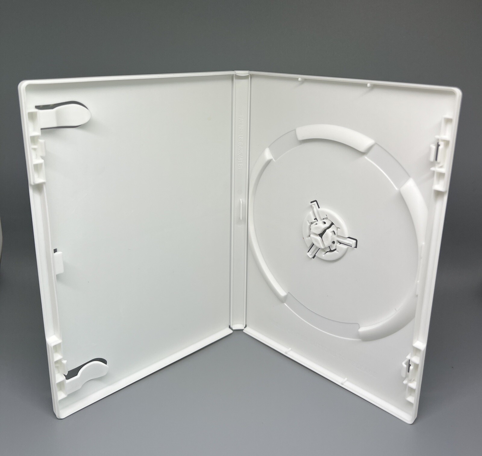 2 PCS PATENTED 14MM STANDARD SINGLE DVD CASE, WHITE, MADE IN US, QPSD20-08