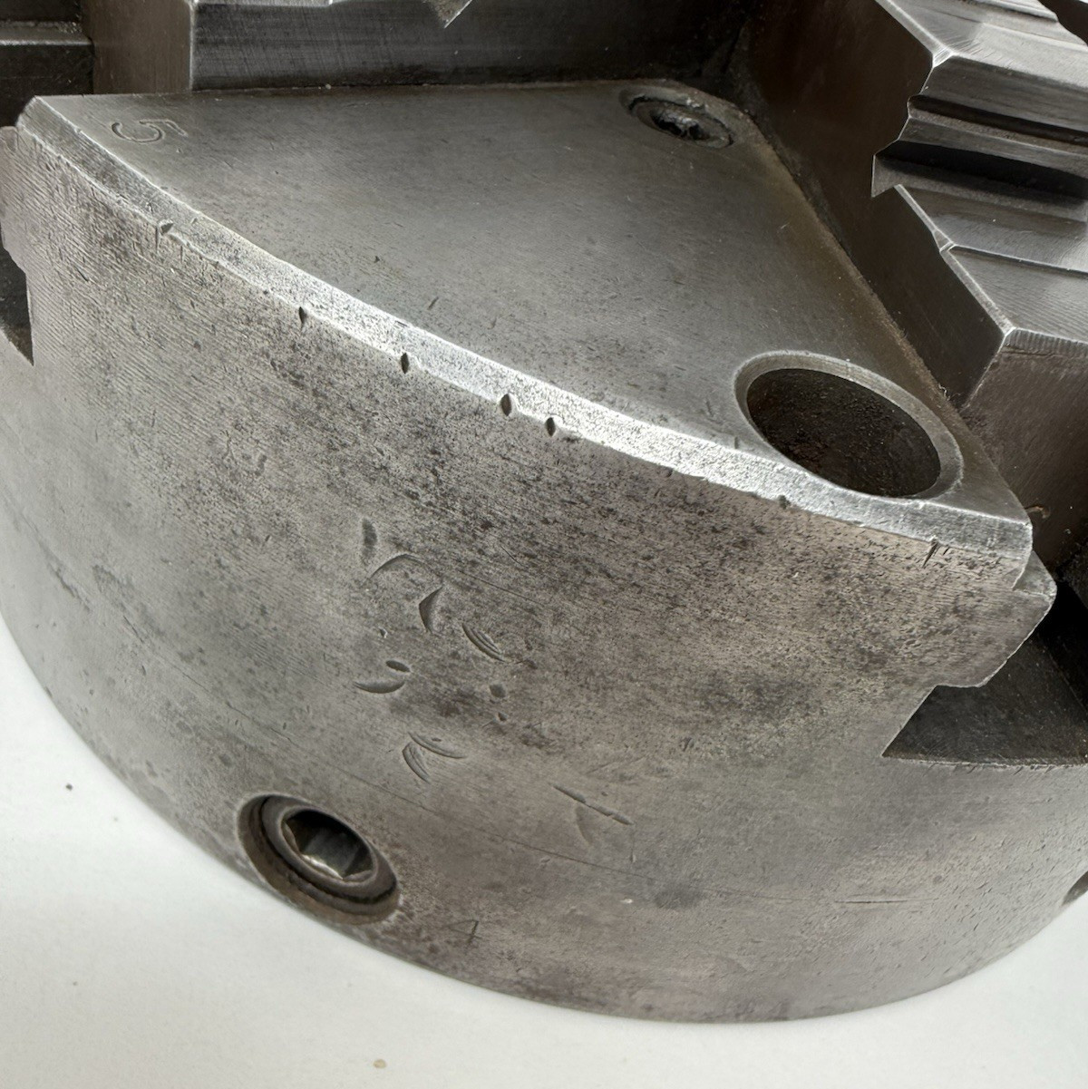 8-1/4″ BUCK 6 Jaw Lathe Chuck #4862 Made in USA – No key see details