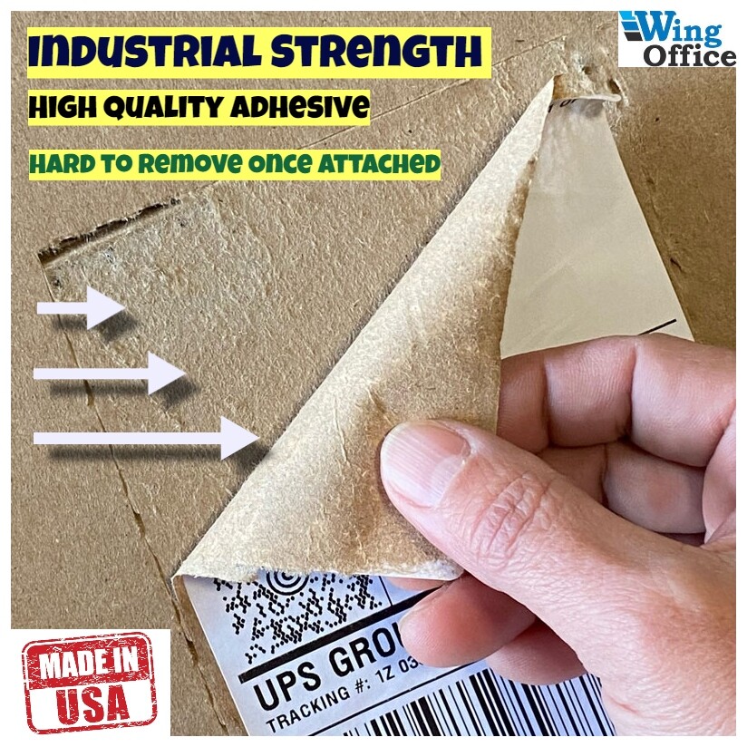 SHIPPING LABELS – Self Adhesive – 8.5 x 5.5 – Pro Office – Industrial Strength