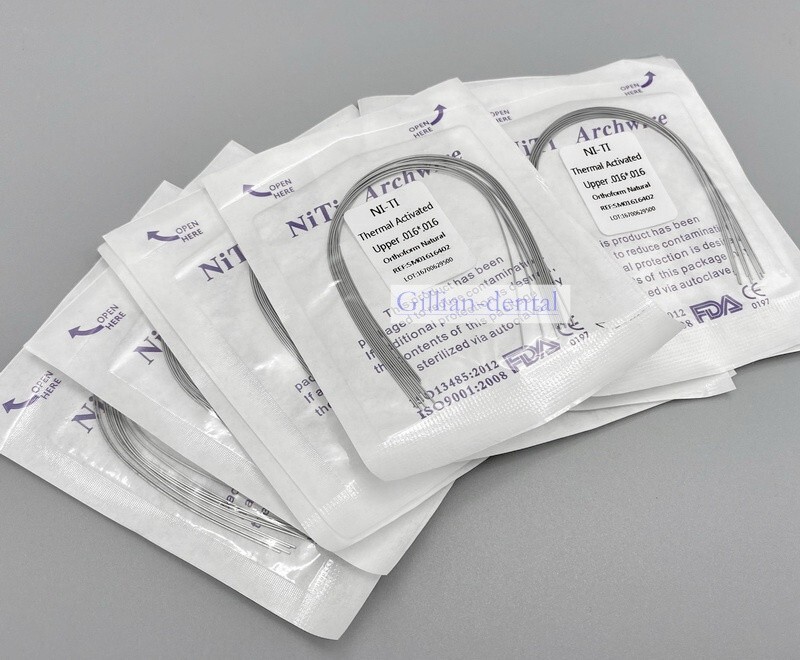 Dental Ortho Thermal Activated Arch Wire Rectangular Ovoid/Natural Form Wires