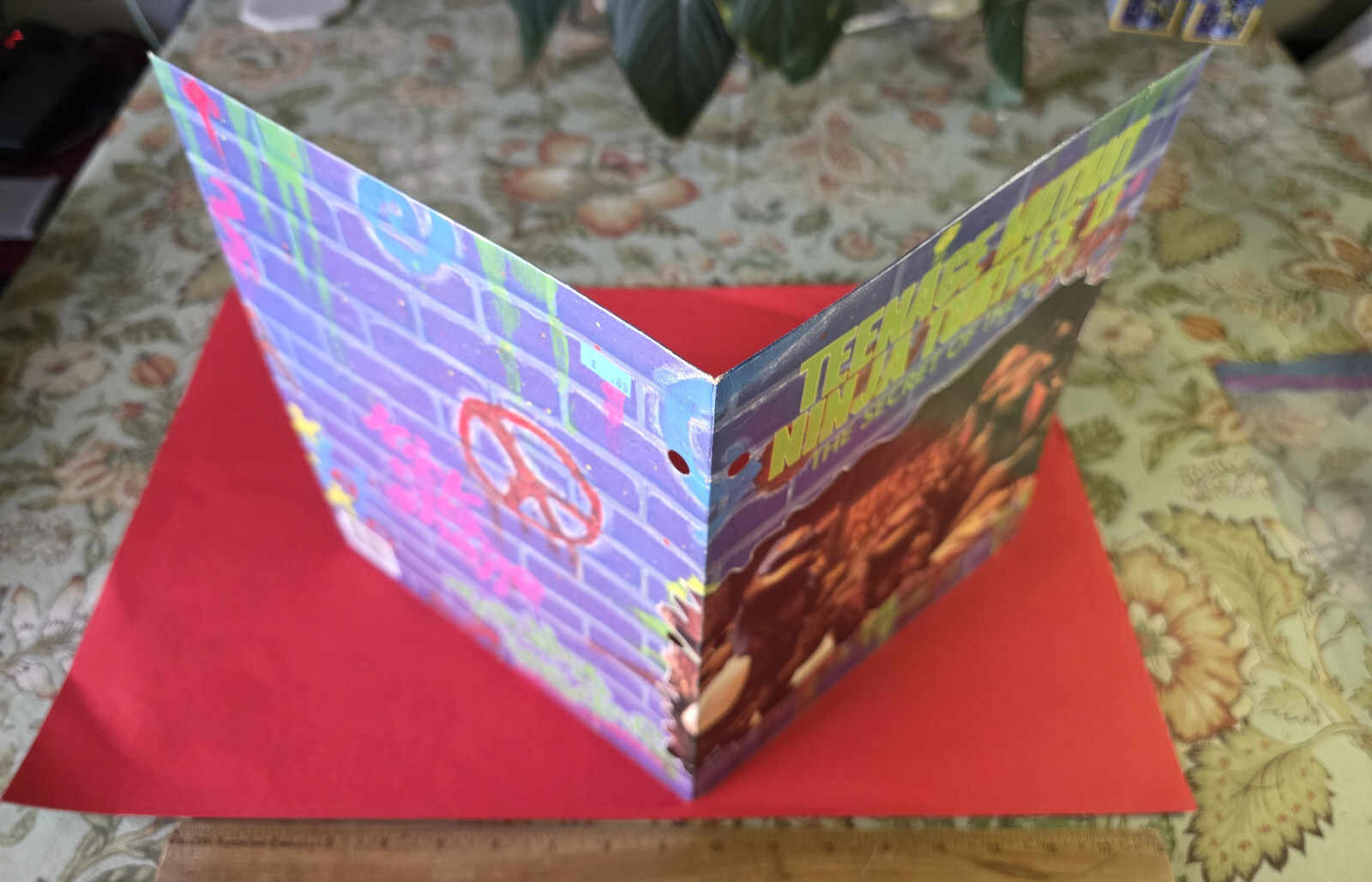 Vintage Teenage Mutant Ninja Turtles II Secret of Ooze Folder Portfolio 1991