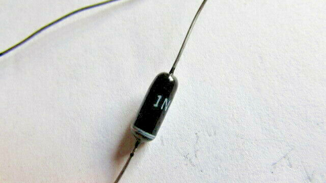 1N476 Vintage Large Glass Color Coded Germanium Diode Manufacture (1 Piece) USA