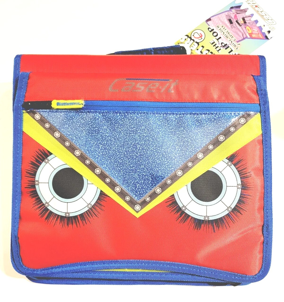 NEW Case-it M-276-ME Monsters Flip Top Zipper Binder 2″ Inch Sheet Capacity