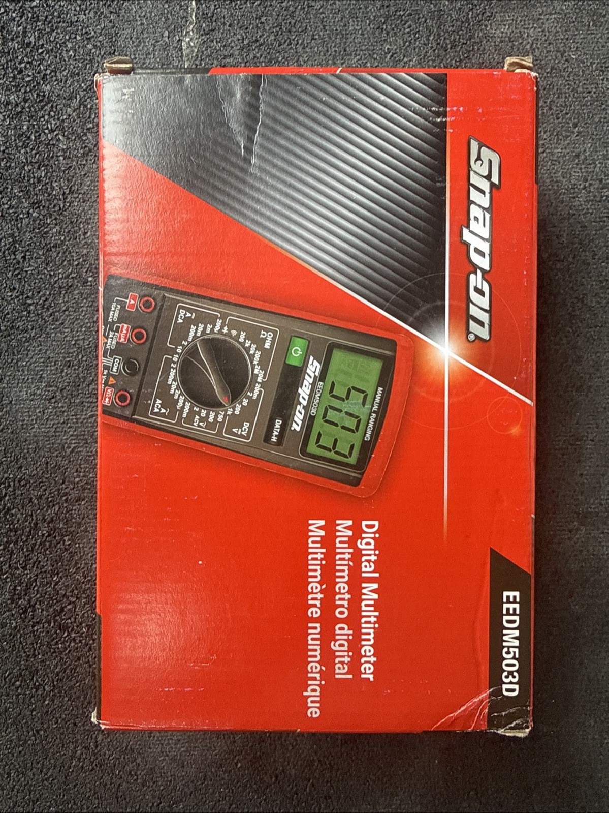 For Snap-on Tools EEDM503D Digital Multimeter CAT III 600V Manual Ranging Test