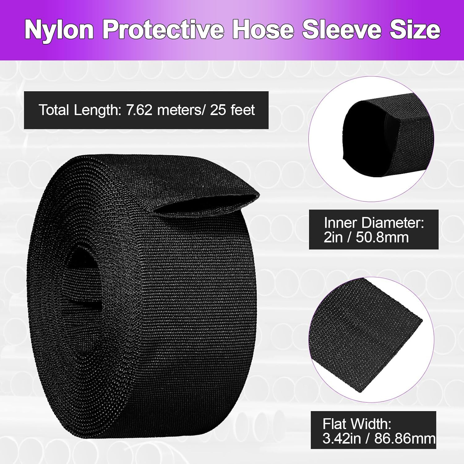 2″ ID Nylon Protective Hose Sleeve, Nylon Protective Sleeve Nylon Protective She