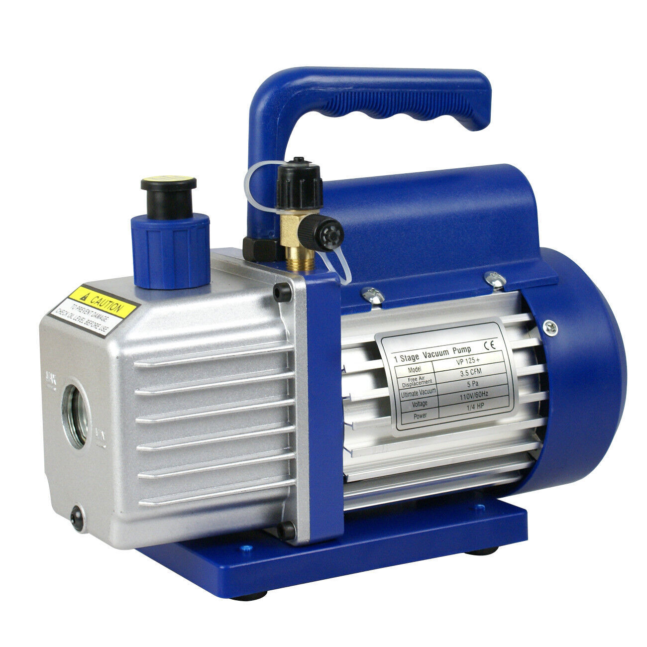 Rotary Vane Vacuum Pump Single Stage HVAC Air Conditioning A/C Deep 3.5CFM 1/4HP