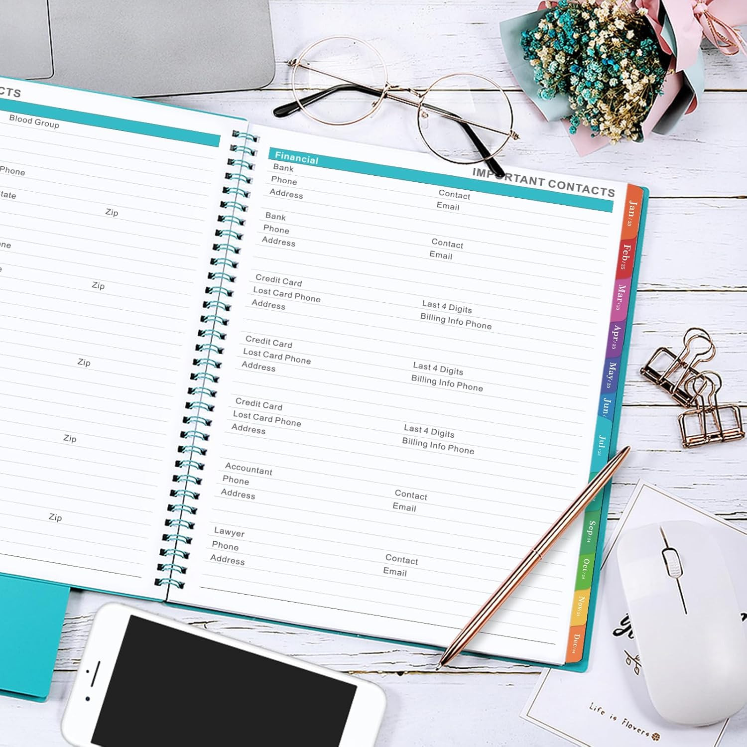 Monthly Planner 2025 – Monthly Planner, JAN 2025 – DEC 2025, 9″ X 11″, 12-Month